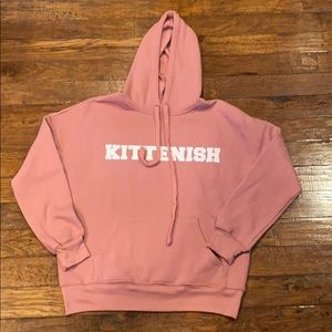 Kittenish varsity hoodie sweatshirt